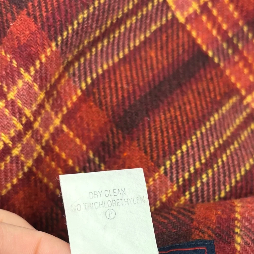 vintage 90s academia plaid wool blend skirt size 6 - Picture 9 of 9